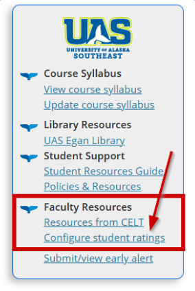 Faculty view of student ratings